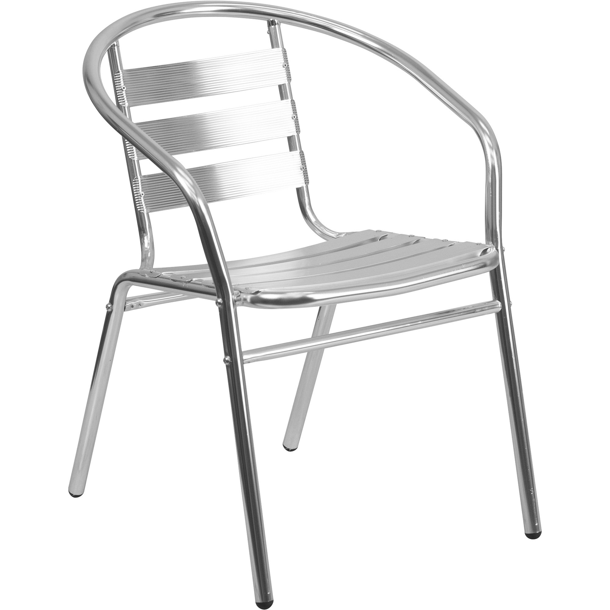 Flash Furniture Metal Restaurant Stack Chair with Aluminum Slats